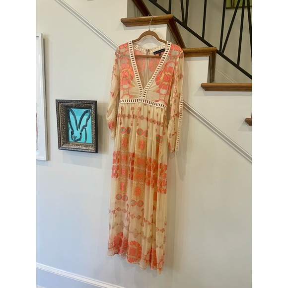 For Love and Lemons Long Sleeve Maxi Dress (Small) - Picture 2 of 6